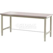 GLOBAL EQUIPMENT 48"W x 30"D Production Workbench - Stainless Steel Square Edge - Tan 242261-TN